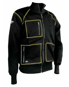 Жакет мужской HAMBURG на молнии (черный)