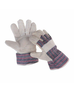 Перчатки спилковые комбинированные
